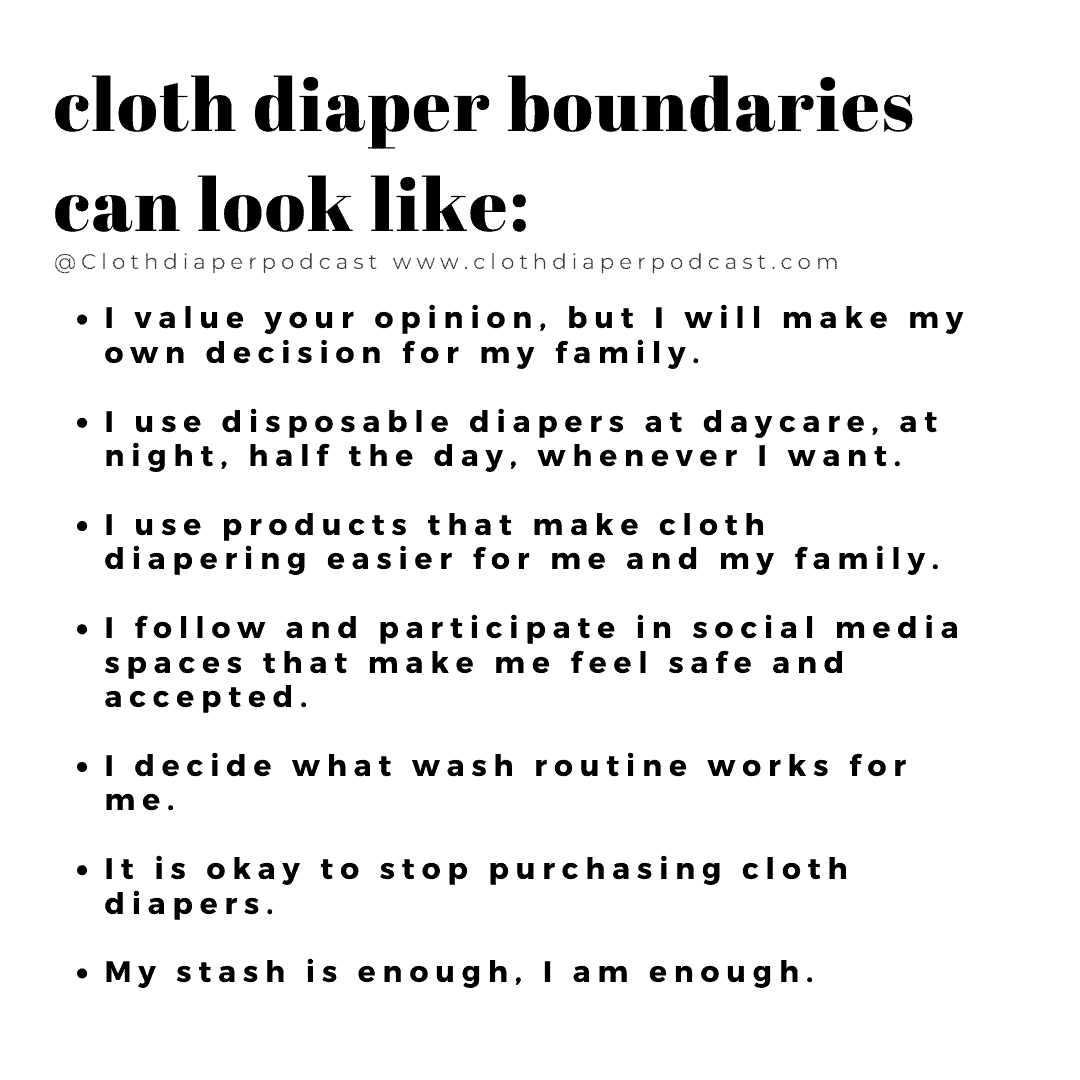 cloth diaper boundaries