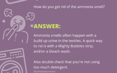 Quick Answers: How do you get rid of ammonia smell in cloth diapers